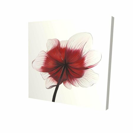 BEGIN HOME DECOR 32 x 32 in. Anemone Red Flower-Print on Canvas 2080-3232-FL195